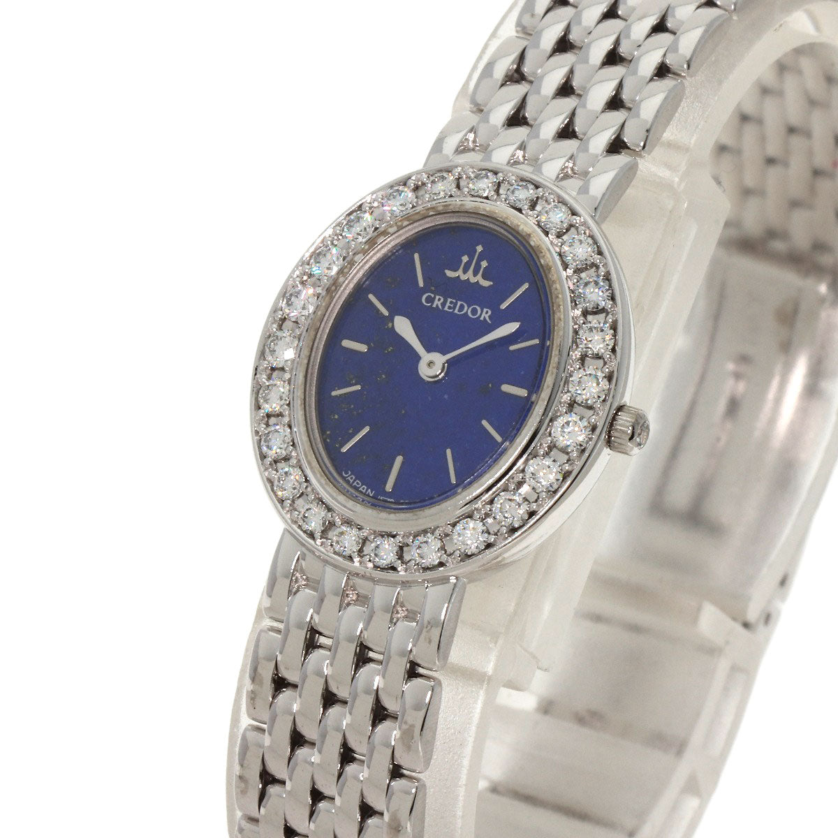 SEIKO CREDOR BezelDiamond Watches 1E70-0DD0 K18 White Gold/K18 White Gold Ladies