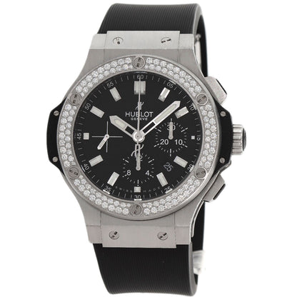 HUBLOT Big Bang Steel Diamond Watches 301.SX.1170.RX.1104 Stainless Steel/Rubber mens