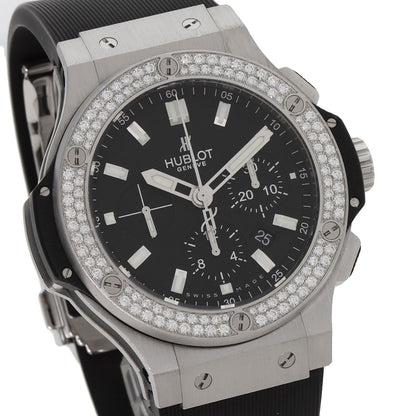 HUBLOT Big Bang Steel Diamond Watches 301.SX.1170.RX.1104 Stainless Steel/Rubber mens