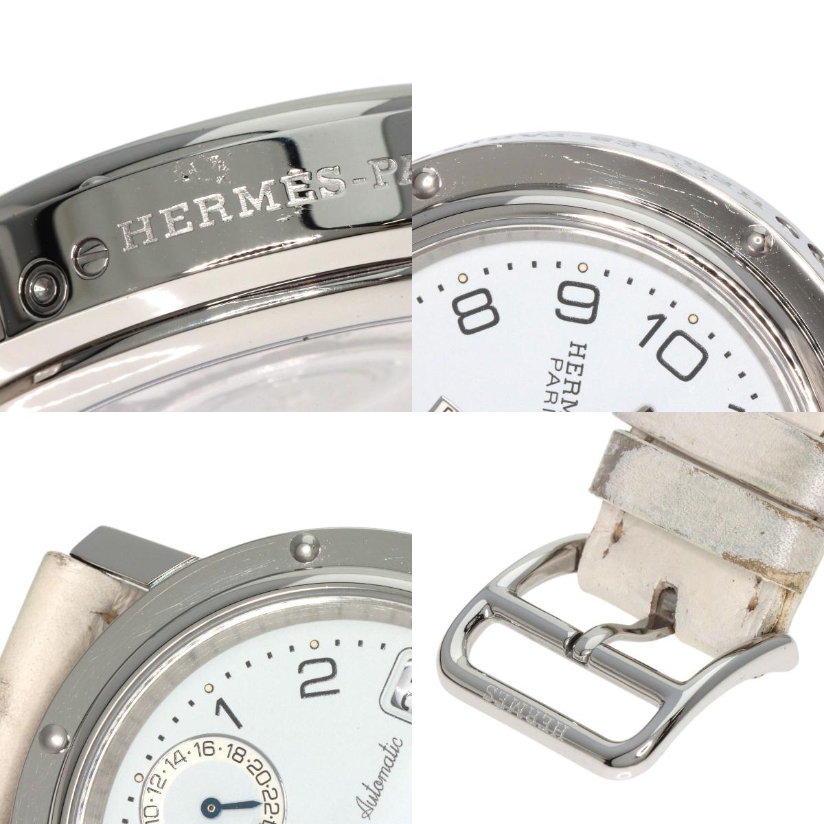 HERMES Clipper Power Reserve Watches CL5.710 Stainless Steel/Leather mens