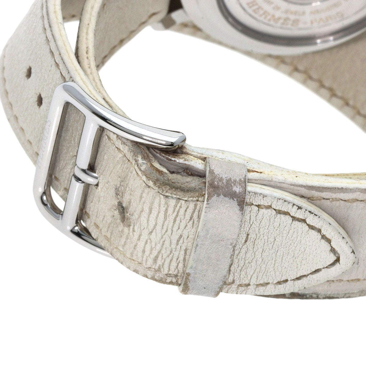 HERMES Clipper Power Reserve Watches CL5.710 Stainless Steel/Leather mens