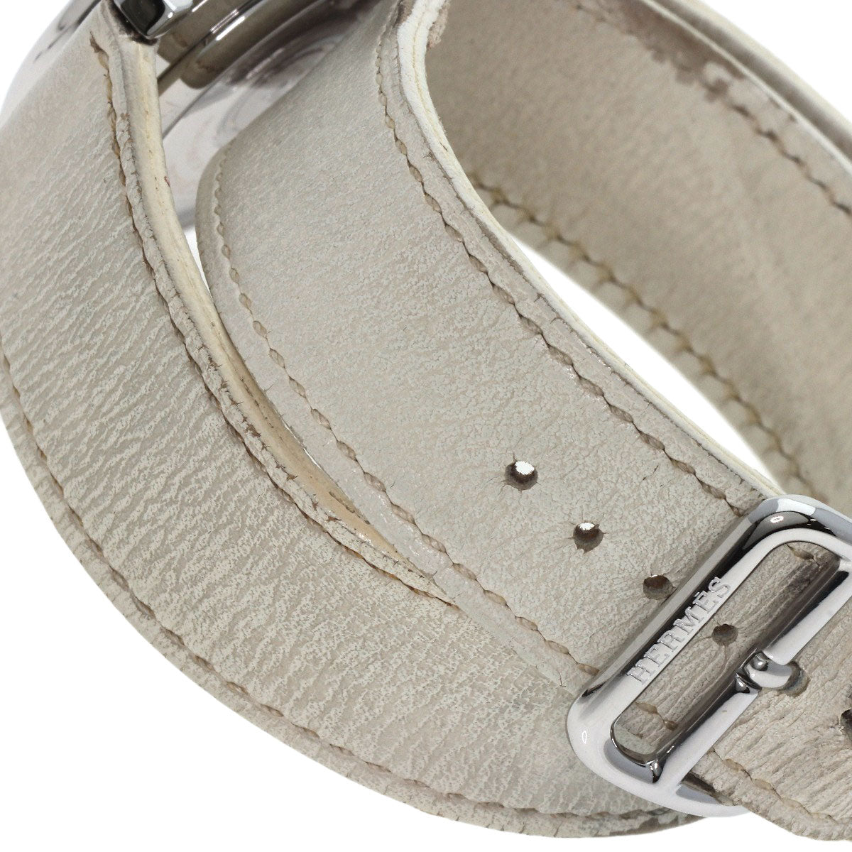 HERMES Clipper Power Reserve Watches CL5.710 Stainless Steel/Leather mens