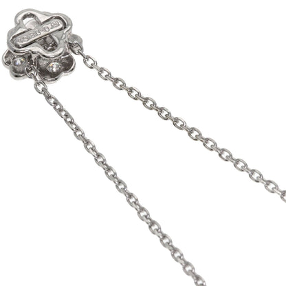 MIKIMOTO   Necklace Clover Diamond K18 White Gold Ladies