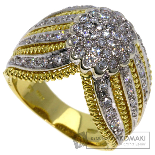 Ponte Vecchio   Ring Diamond K18 Yellow Gold K18 White GoldLadies