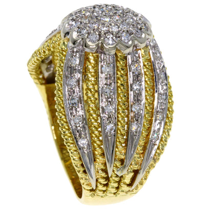 Ponte Vecchio   Ring Diamond K18 Yellow Gold K18 White GoldLadies