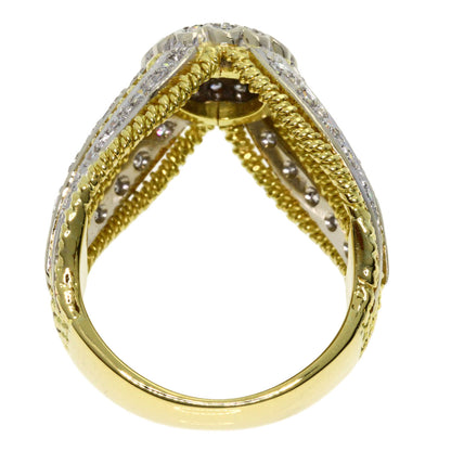 Ponte Vecchio   Ring Diamond K18 Yellow Gold K18 White GoldLadies