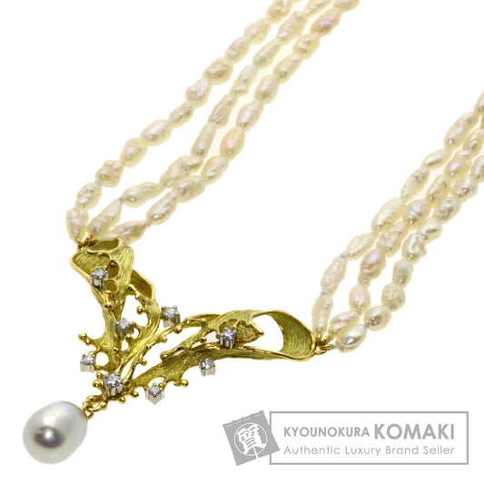 NOBUKO ISHIKAWA   Necklace Freshwater Pearl Pearl K18 Yellow Gold PT900Ladies