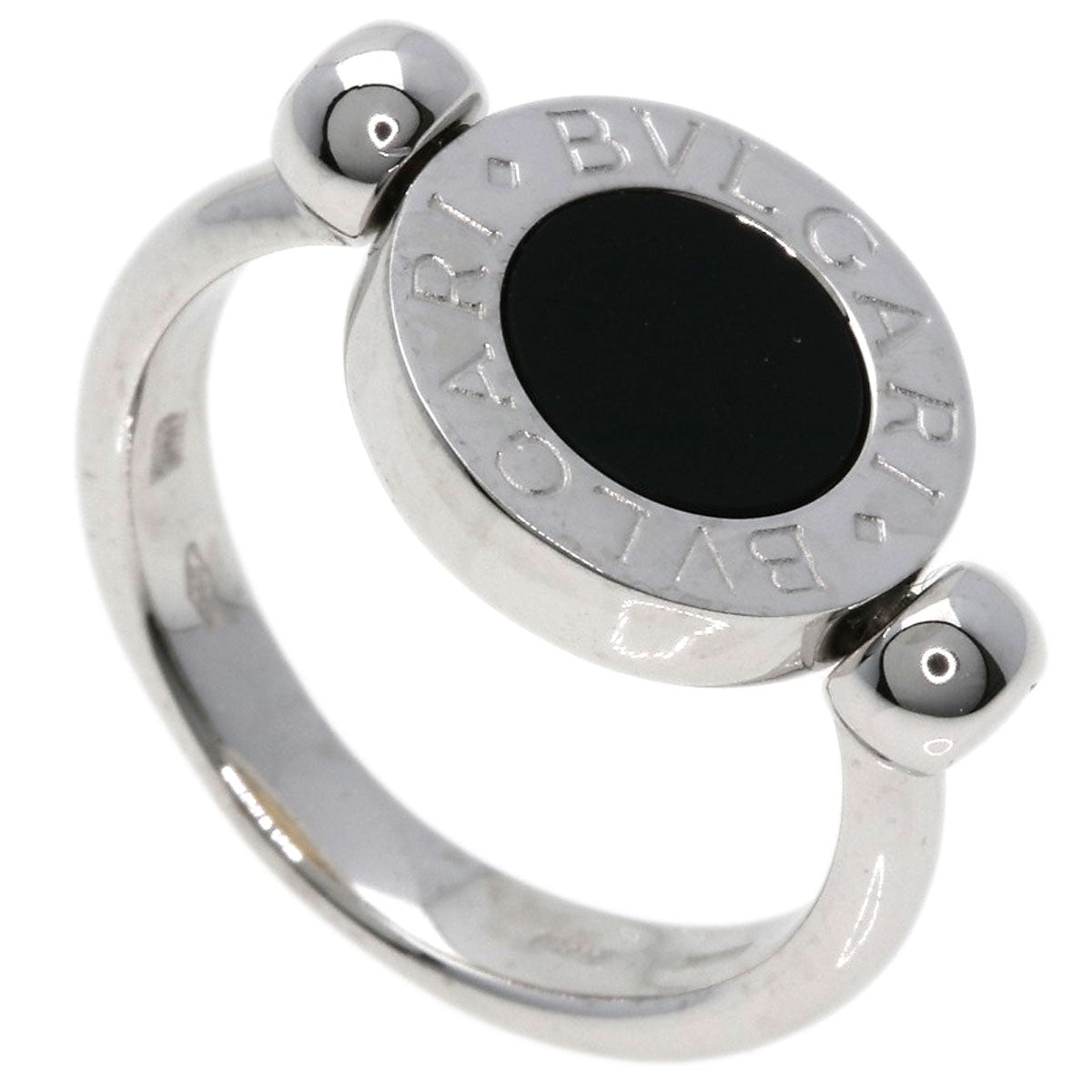 BVLGARI   Ring BVLGARI BVLGARI Flip Onyx K18 White Gold 18K Yellow GoldLadies