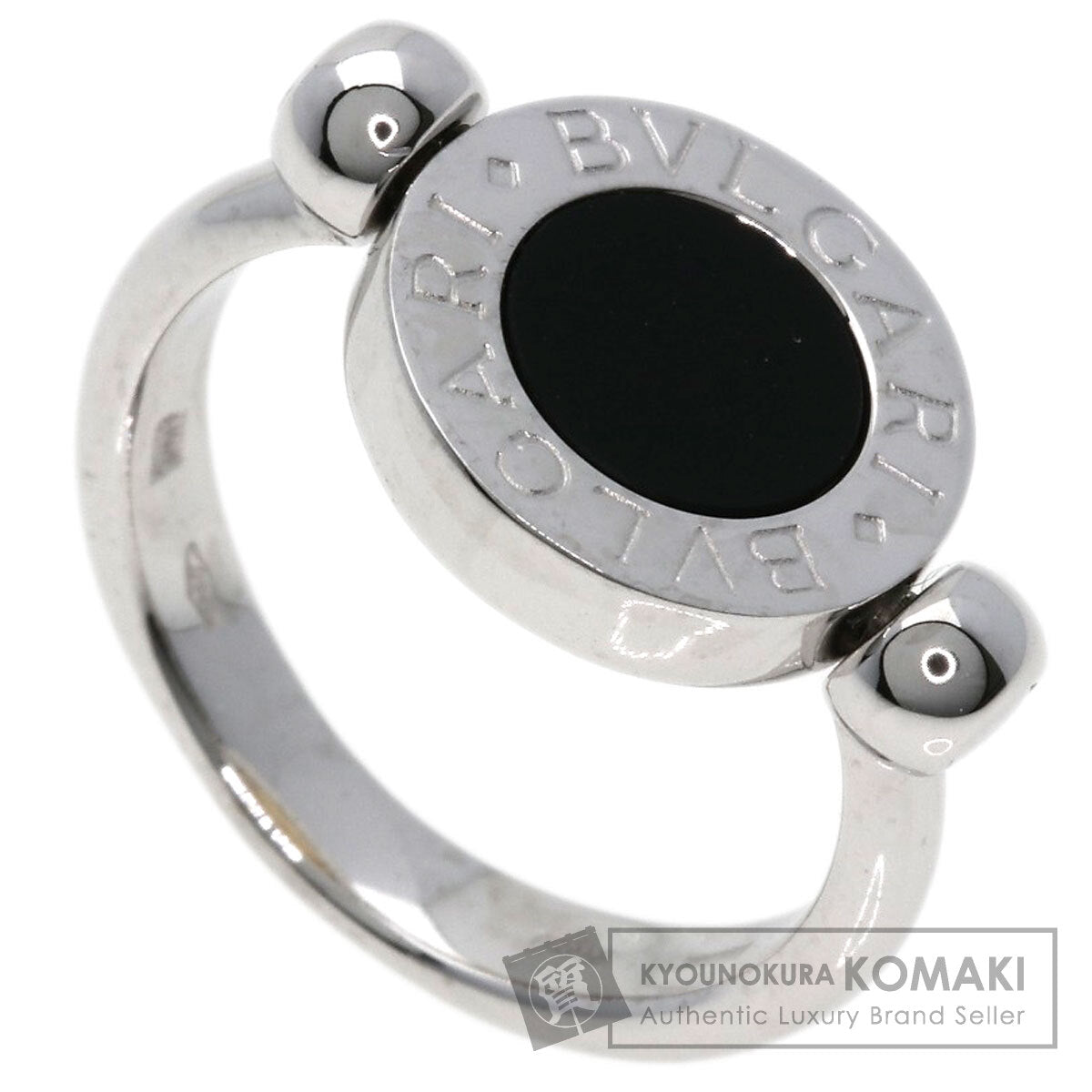 BVLGARI   Ring BVLGARI BVLGARI Flip Onyx K18 White Gold 18K Yellow GoldLadies