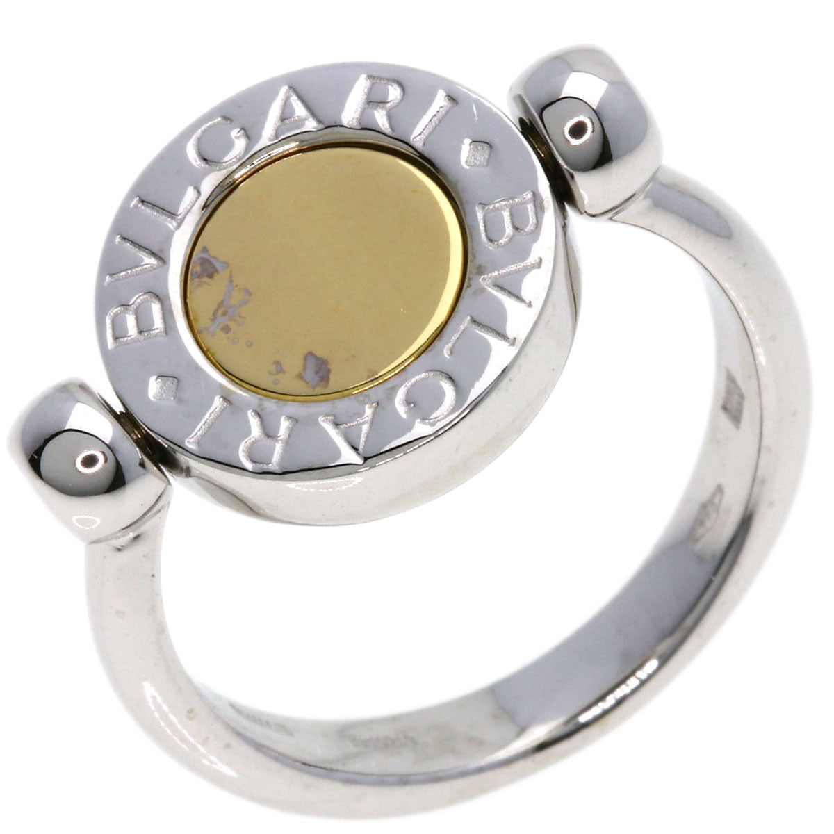 BVLGARI   Ring BVLGARI BVLGARI Flip Onyx K18 White Gold 18K Yellow GoldLadies