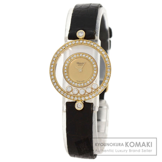 Chopard Happy diamond Watches 20/3957 K18 Yellow Gold/Leather Ladies