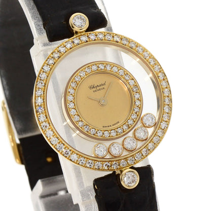 Chopard Happy diamond Watches 20/3957 K18 Yellow Gold/Leather Ladies