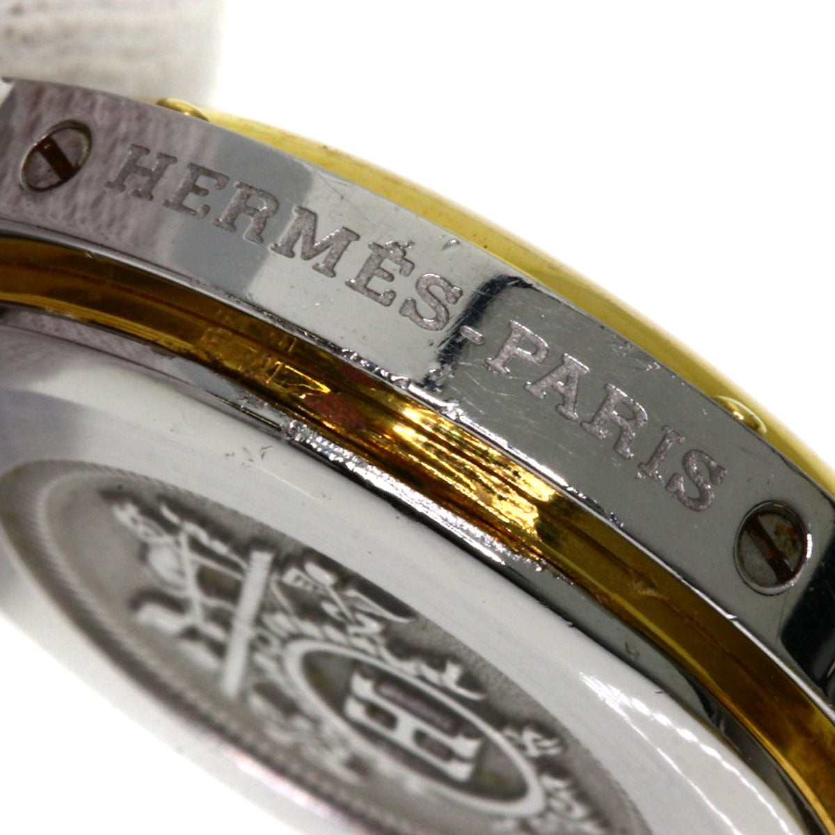 HERMES Clipper Watches CL3.240 Stainless Steel/SSxGP Ladies