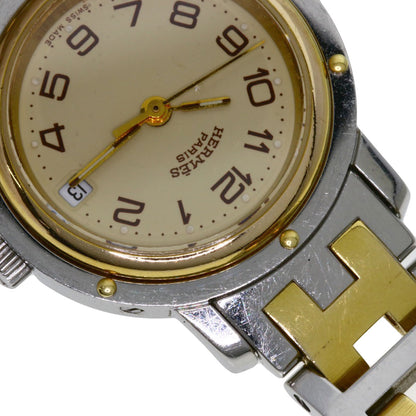 HERMES Clipper Watches CL3.240 Stainless Steel/SSxGP Ladies