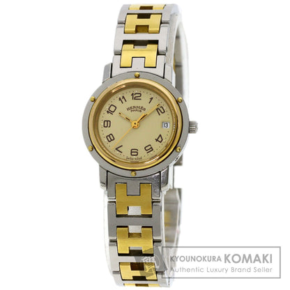 HERMES Clipper Watches CL3.240 Stainless Steel/SSxGP Ladies