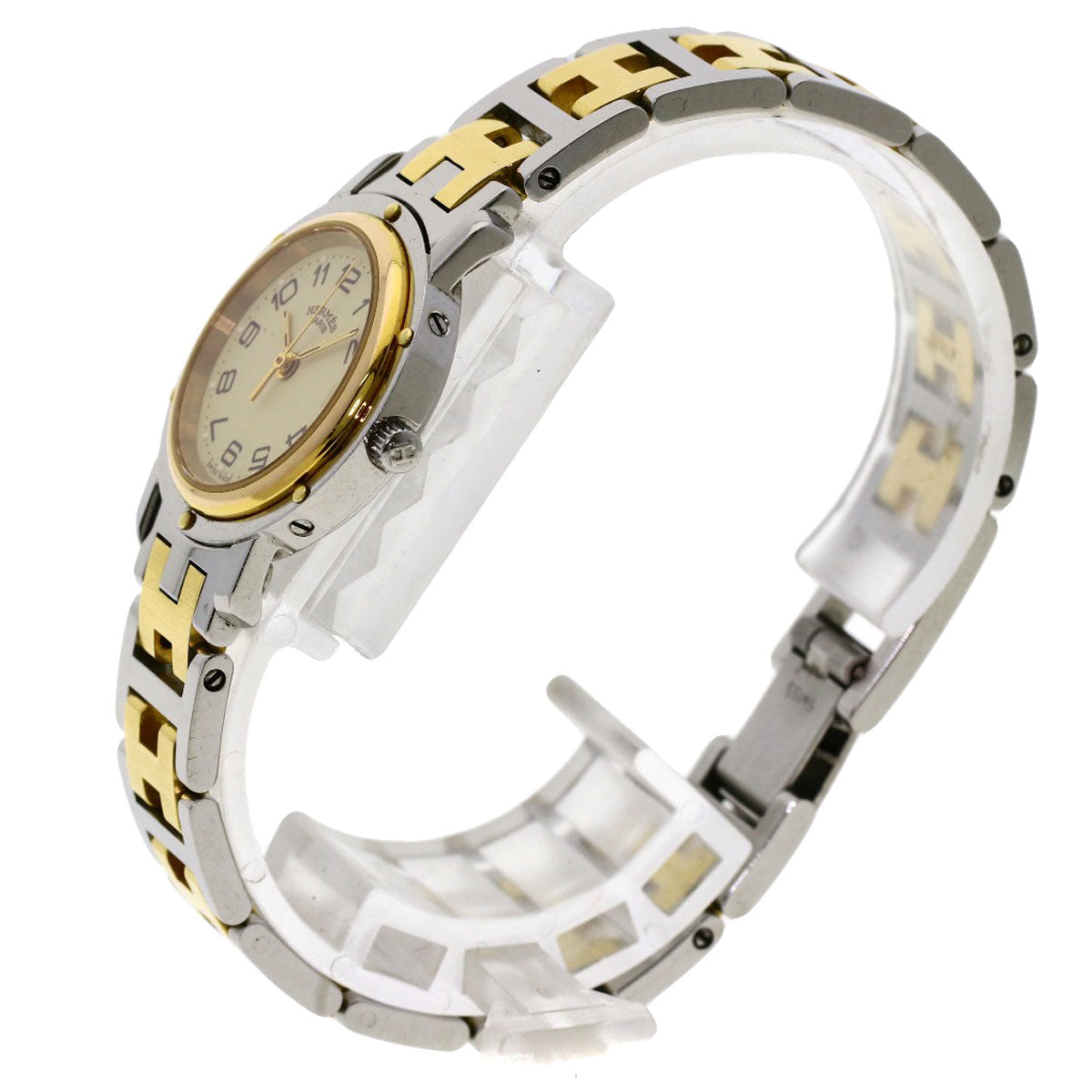 HERMES Clipper Watches CL3.240 Stainless Steel/SSxGP Ladies