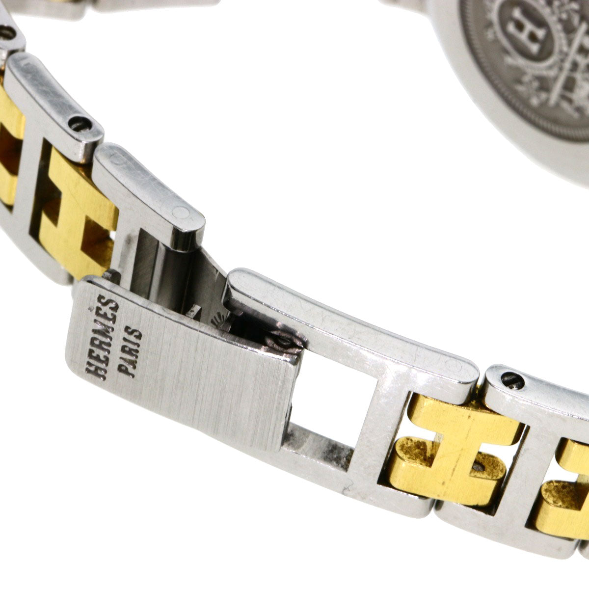 HERMES Clipper Watches CL3.240 Stainless Steel/SSxGP Ladies