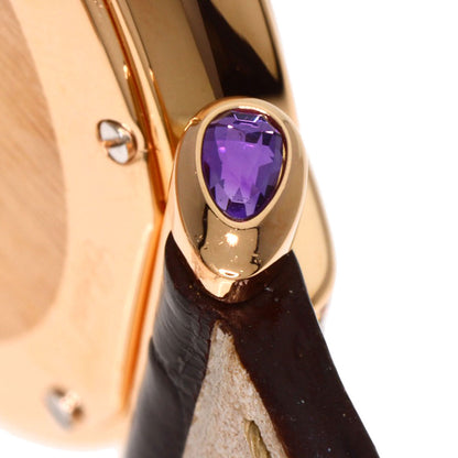 Chopard Imperiale 1.1" Diamond Watches K18 Pink Gold/Leather Ladies
