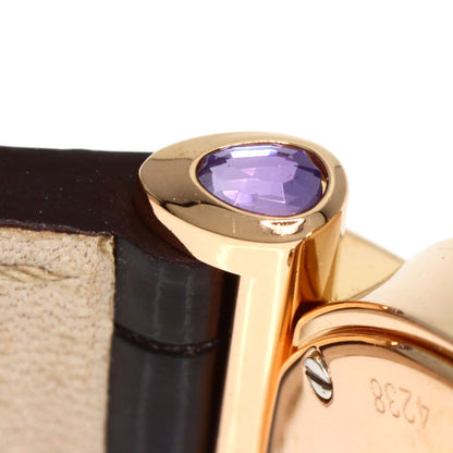 Chopard Imperiale 1.1" Diamond Watches K18 Pink Gold/Leather Ladies