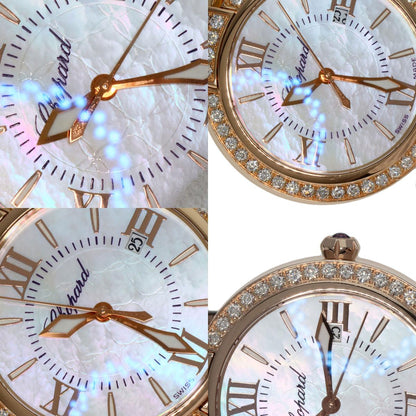 Chopard Imperiale 1.1" Diamond Watches K18 Pink Gold/Leather Ladies