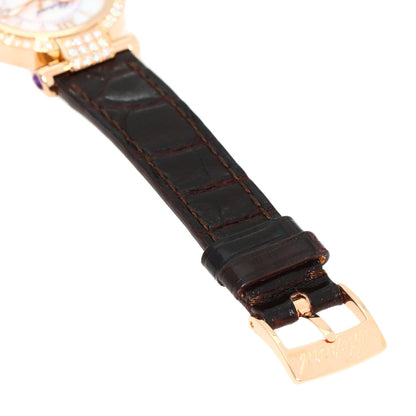 Chopard Imperiale 1.1" Diamond Watches K18 Pink Gold/Leather Ladies