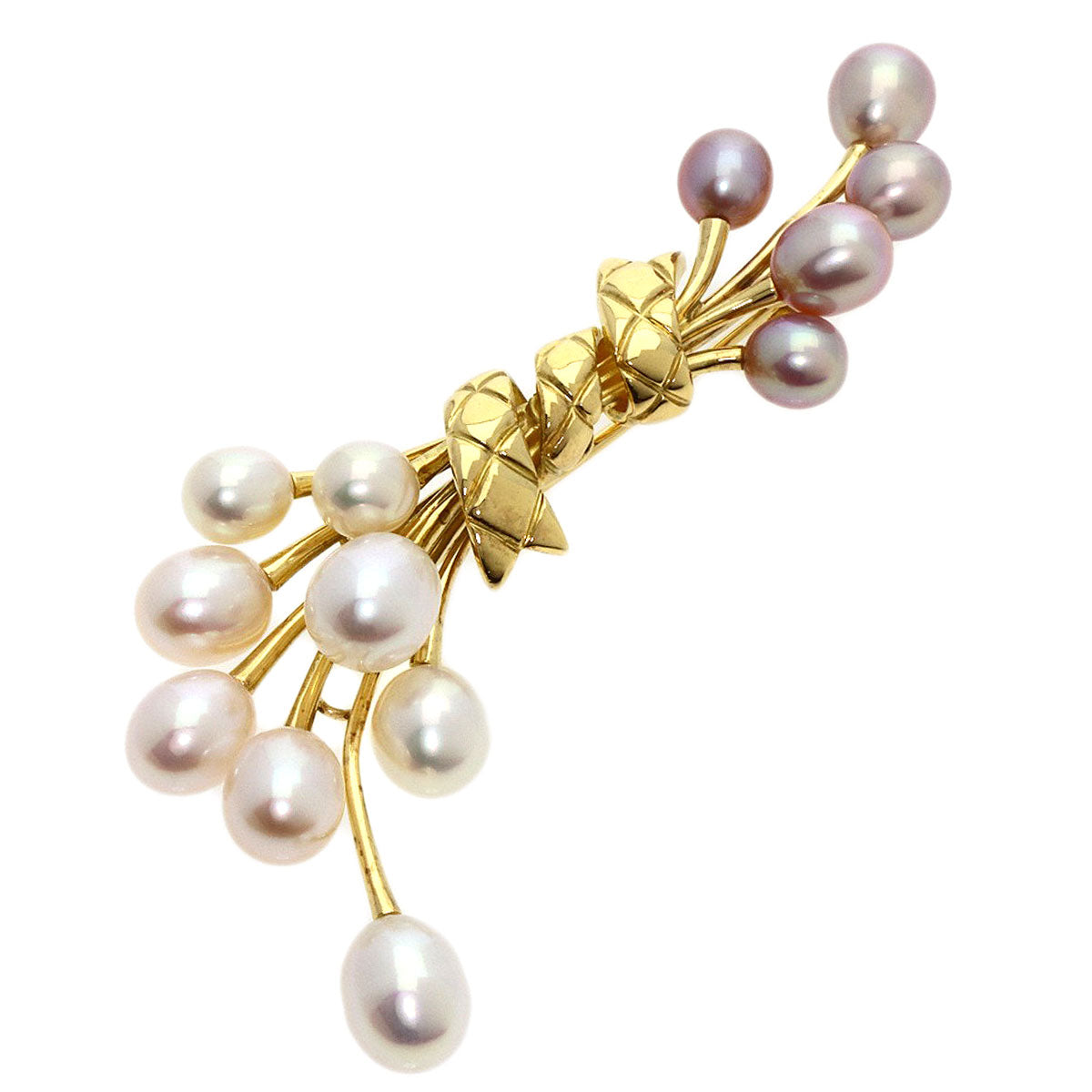 MIKIMOTO   Brooch Freshwater Pearl Pearl K18 Yellow Gold Ladies