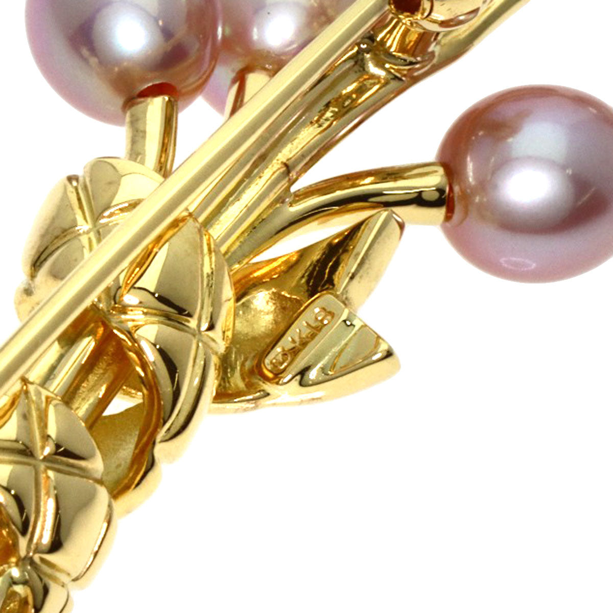 MIKIMOTO   Brooch Freshwater Pearl Pearl K18 Yellow Gold Ladies