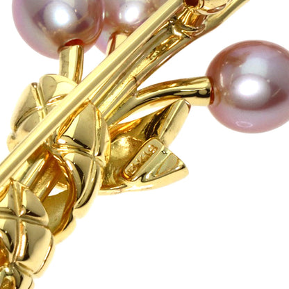 MIKIMOTO   Brooch Freshwater Pearl Pearl K18 Yellow Gold Ladies