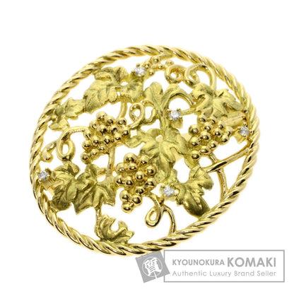TASAKI Diamond Brooch K18 Yellow Gold Ladies [Used]