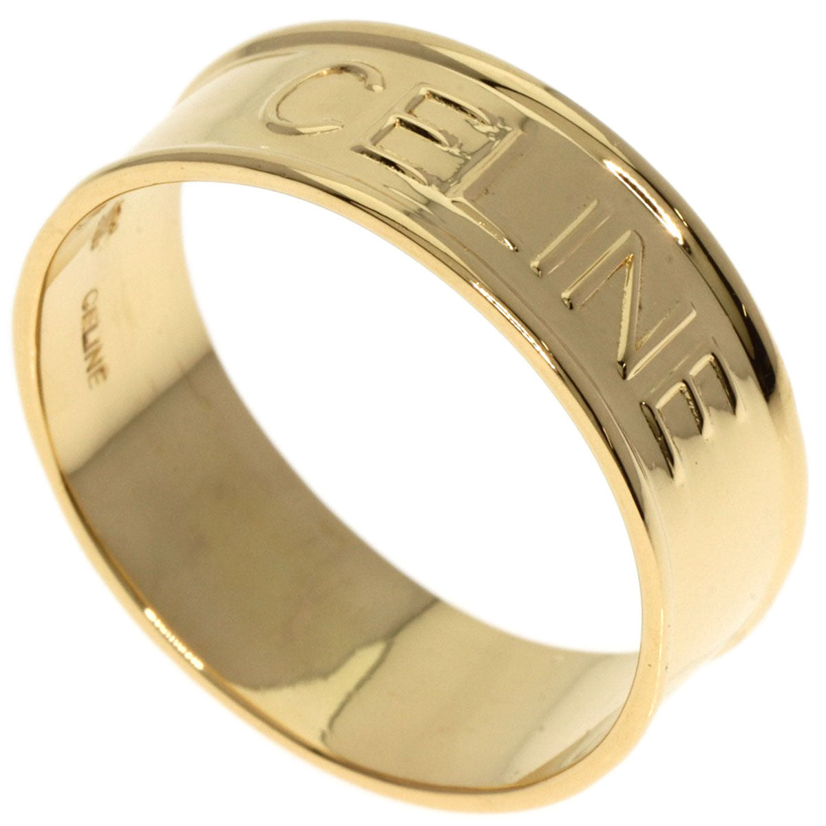 CELINE   Ring Logo motif K18 Yellow Gold Ladies