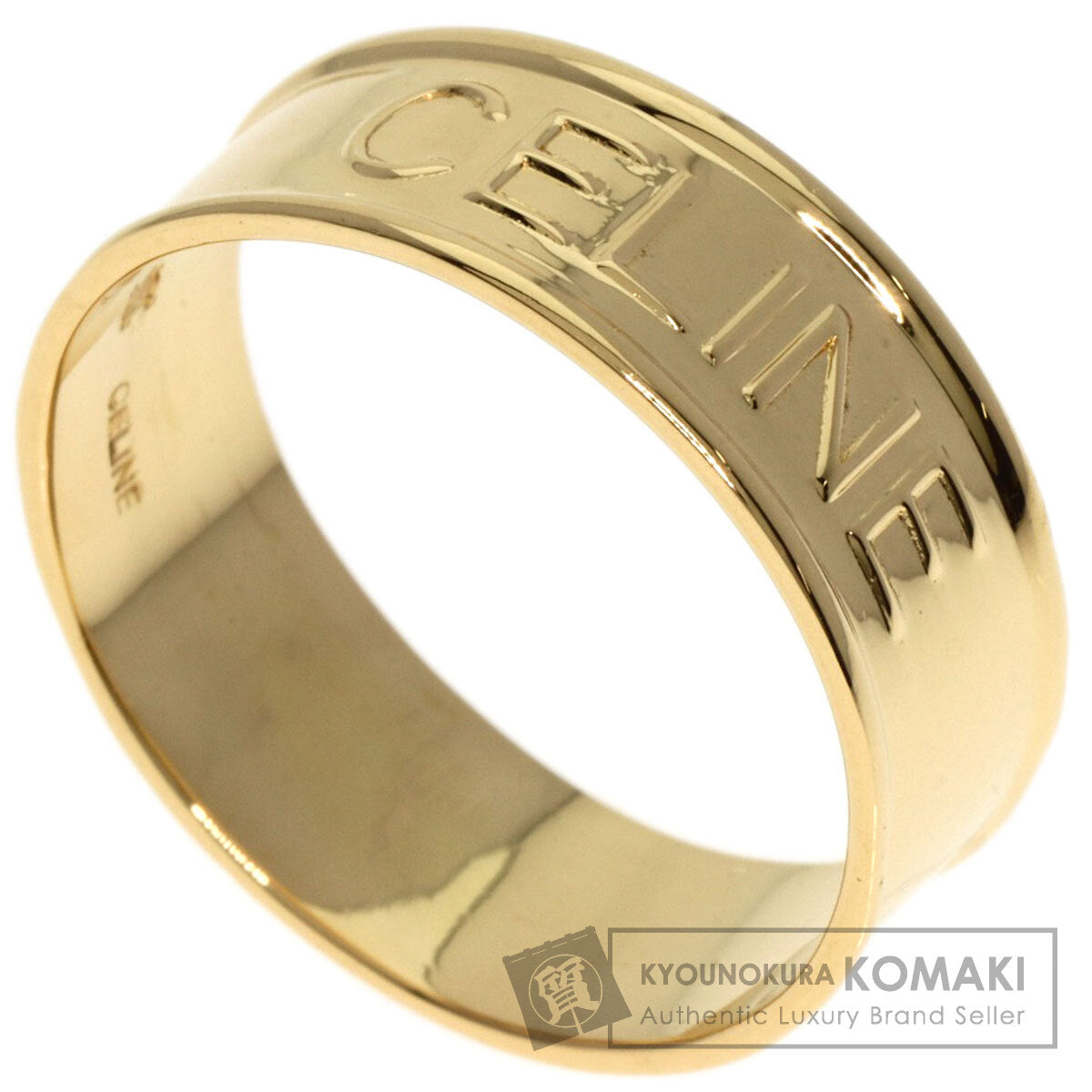 CELINE   Ring Logo motif K18 Yellow Gold Ladies