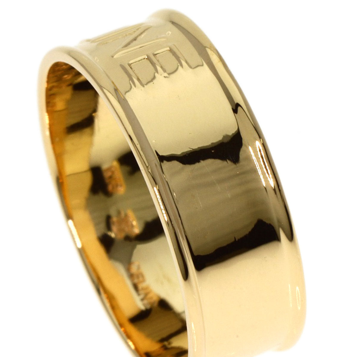 CELINE   Ring Logo motif K18 Yellow Gold Ladies