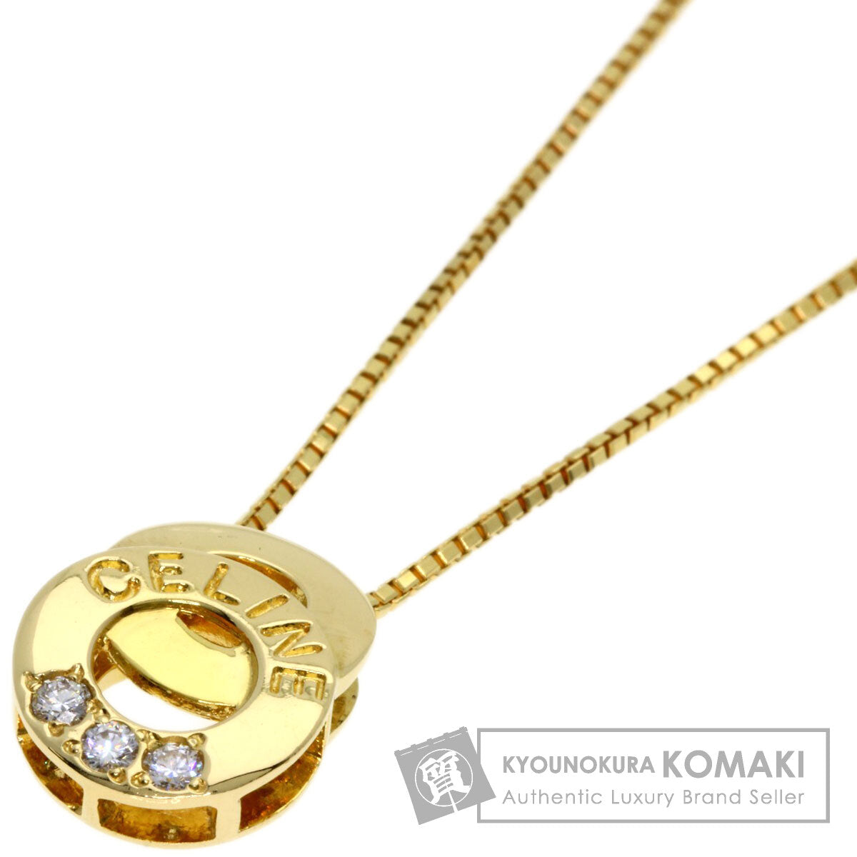 CELINE   Necklace Diamond K18 Yellow Gold Ladies