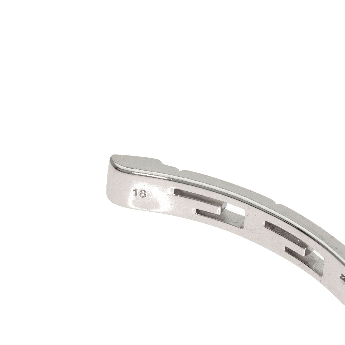 GUCCI   Bracelet Bangle G logo #18 K18 White Gold Ladies