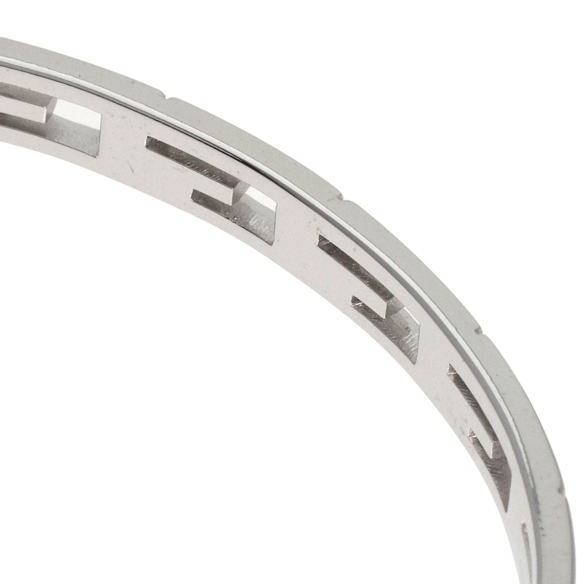 GUCCI   Bracelet Bangle G logo #18 K18 White Gold Ladies