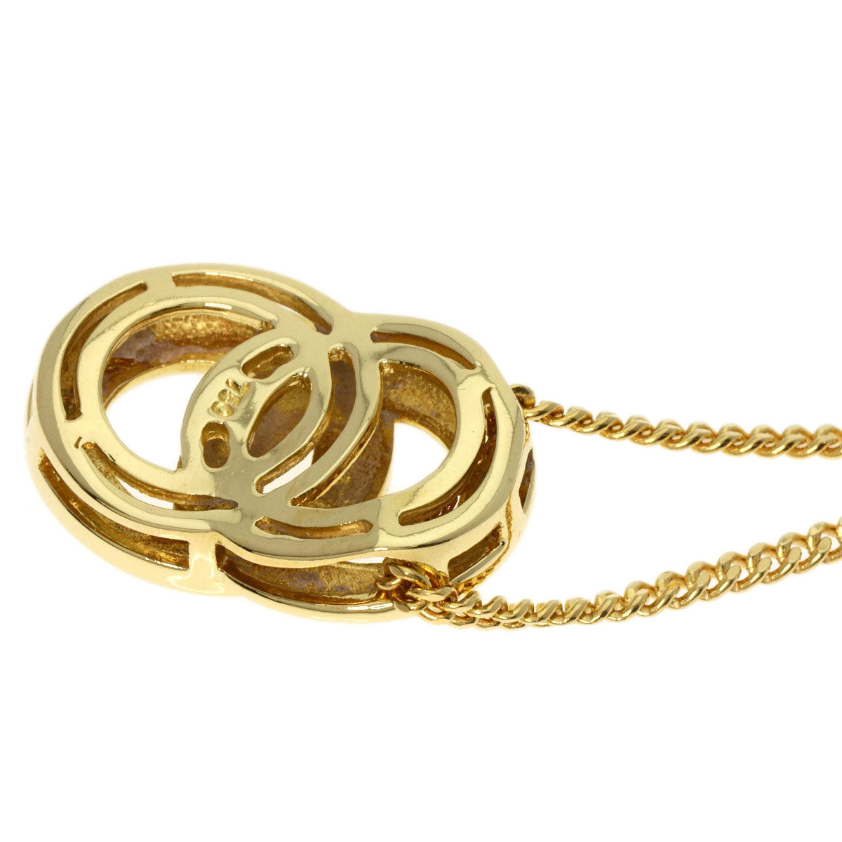 CELINE   Necklace Circle motif K18 Yellow Gold Ladies