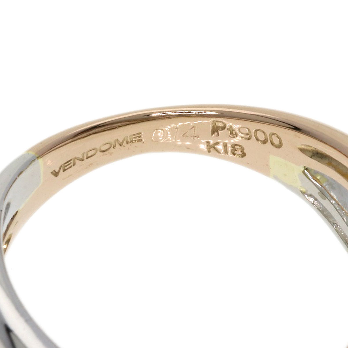 VANDOME   Ring Diamond K18 Pink Gold PT900Ladies