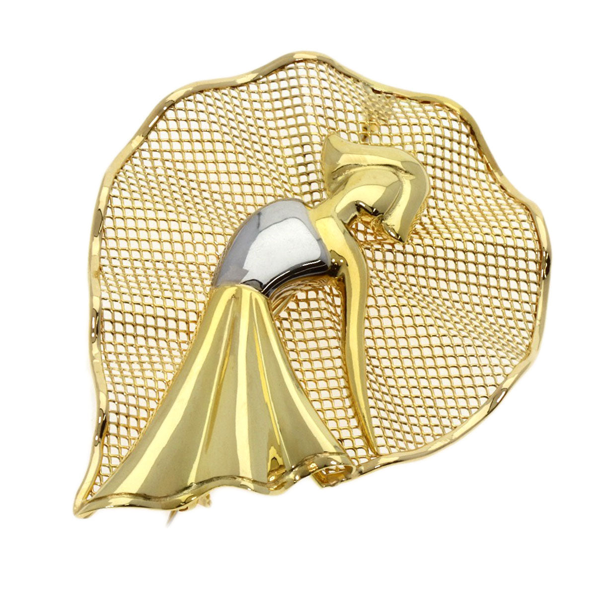 UNOAERRE   Brooch Woman motif K18 Yellow Gold K18 White GoldLadies