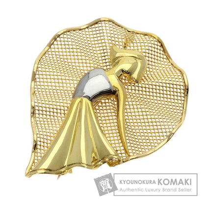 UNOAERRE   Brooch Woman motif K18 Yellow Gold K18 White GoldLadies