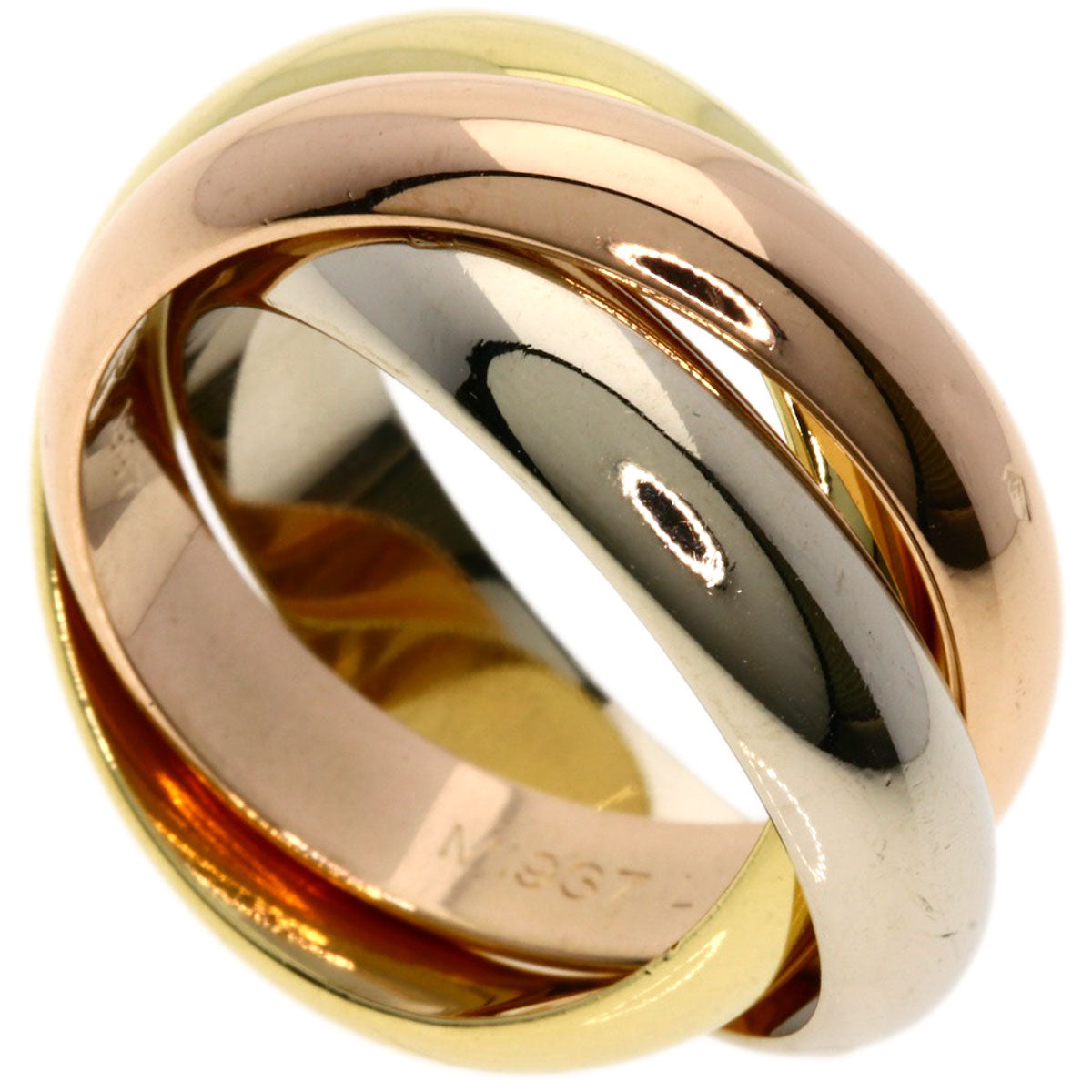 CARTIER   Ring Trinity #48 K18 Yellow Gold K18 White GoldLadies