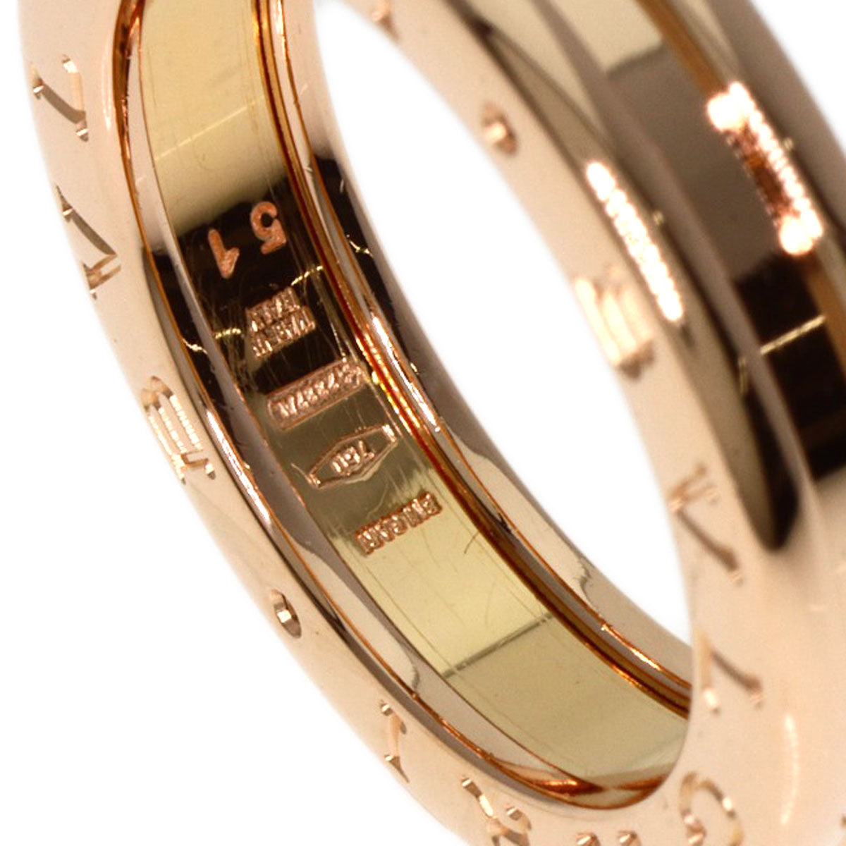 BVLGARI   Ring B.zero1 XS 1 Band #51 K18 Pink Gold Ladies