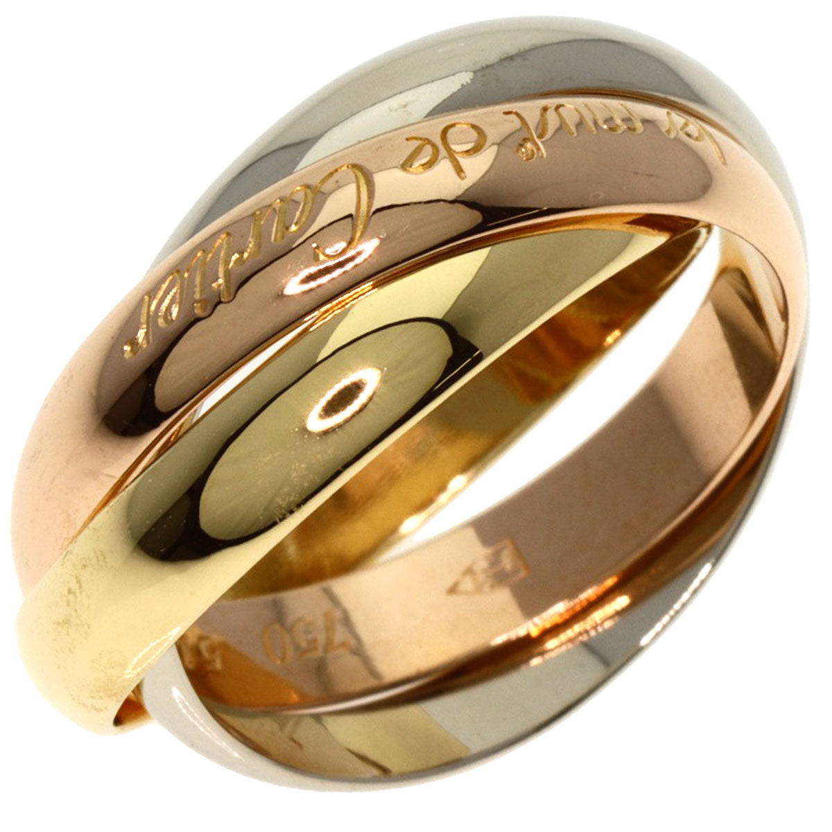 CARTIER   Ring Trinity #51 K18 Yellow Gold K18 White GoldLadies