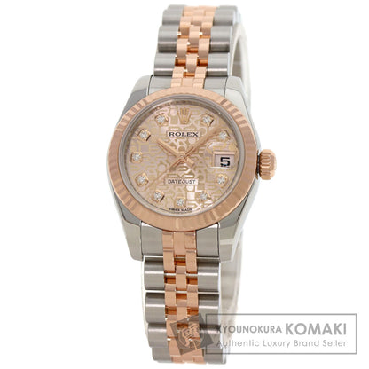 ROLEX DATEJUST 10P Diamond Watches 179171G Stainless Steel/SSxK18PG Ladies