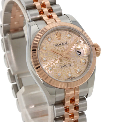 ROLEX DATEJUST 10P Diamond Watches 179171G Stainless Steel/SSxK18PG Ladies