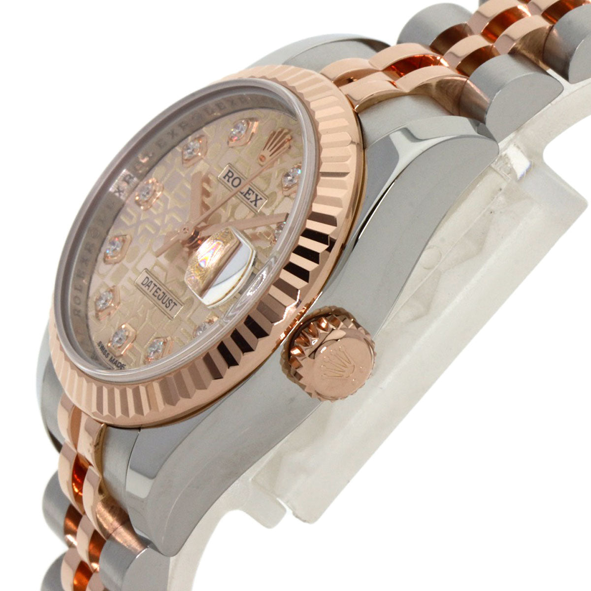 ROLEX DATEJUST 10P Diamond Watches 179171G Stainless Steel/SSxK18PG Ladies