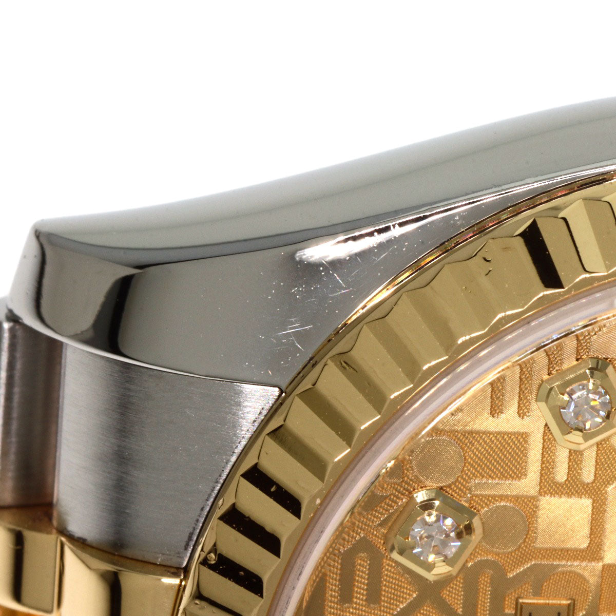 ROLEX DATEJUST 10P Diamond Watches 116233G Stainless Steel/SSxK18YG mens