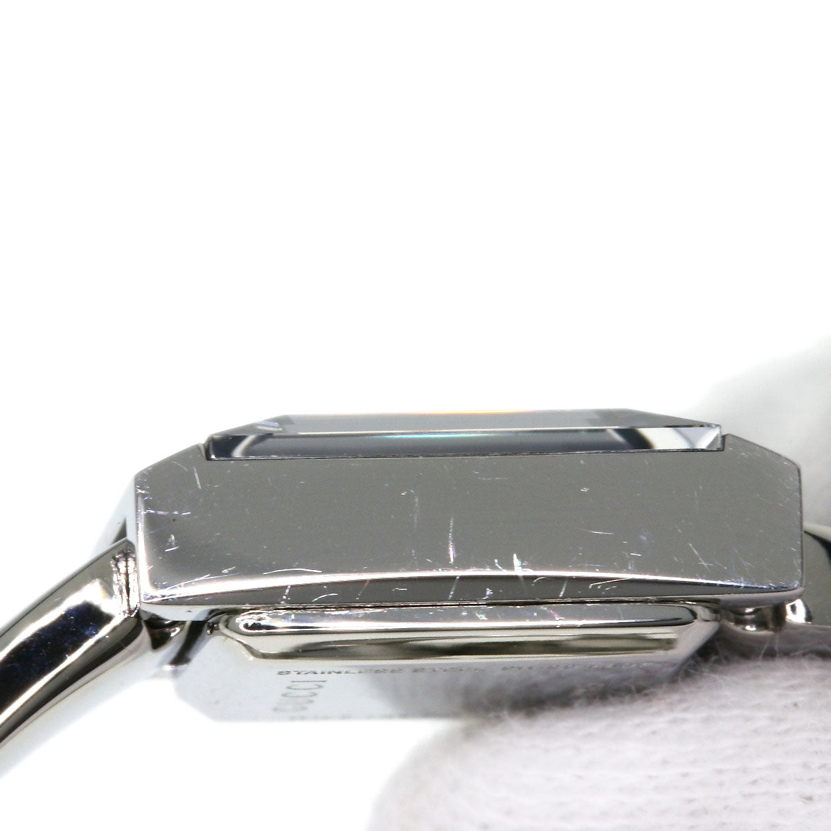 GUCCI Square face Watches 128.5 Stainless Steel/Stainless Steel Ladies