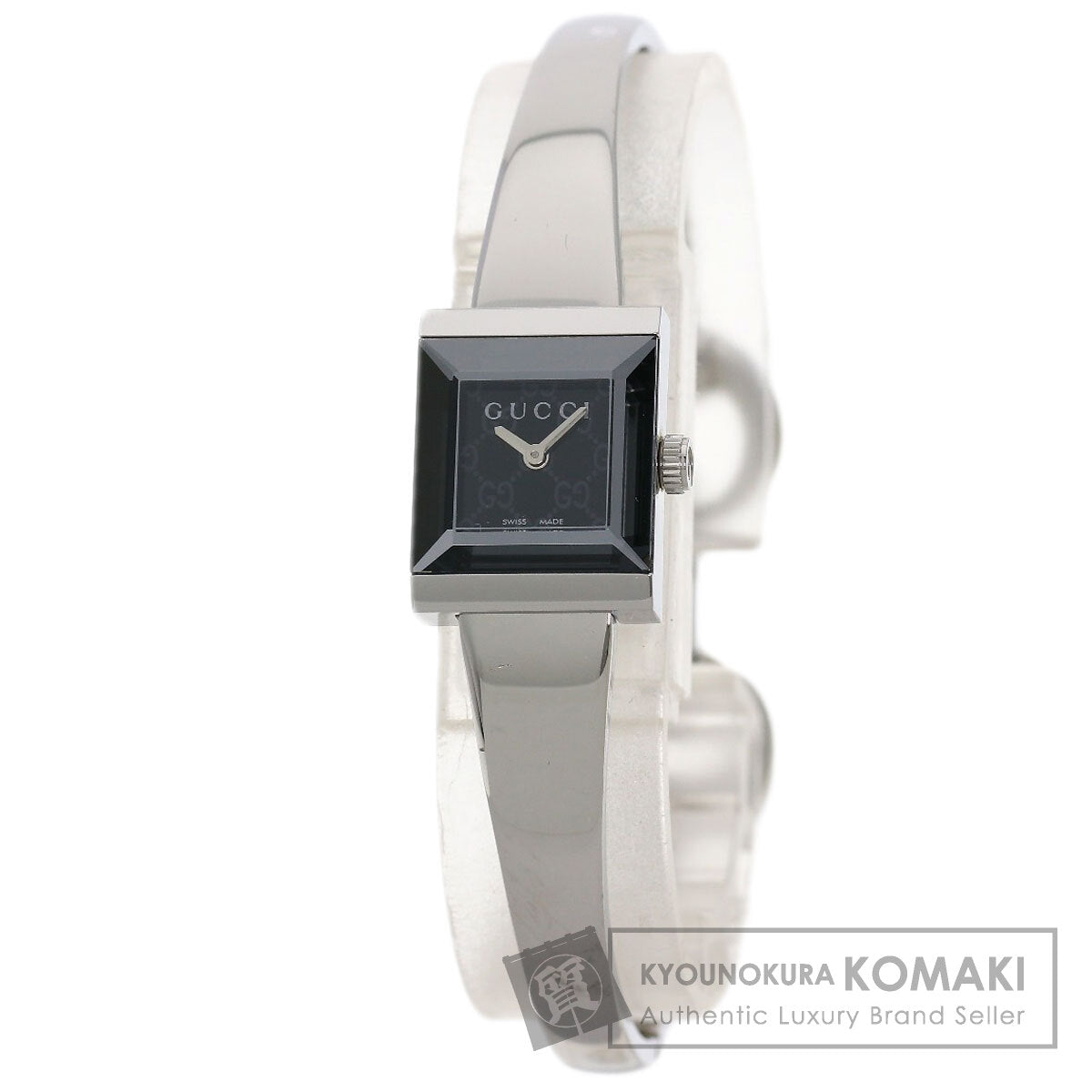 GUCCI Square face Watches 128.5 Stainless Steel/Stainless Steel Ladies