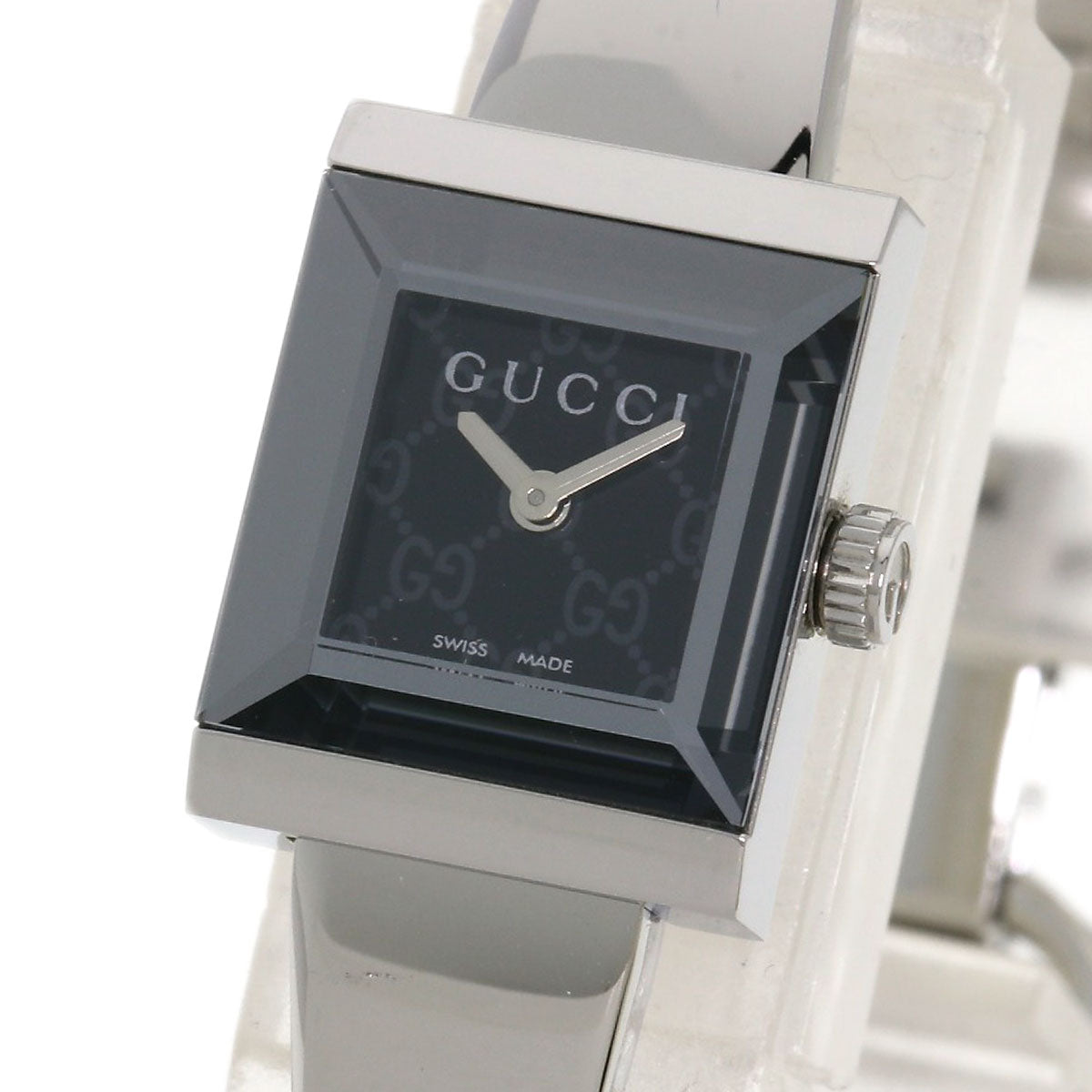 GUCCI Square face Watches 128.5 Stainless Steel/Stainless Steel Ladies