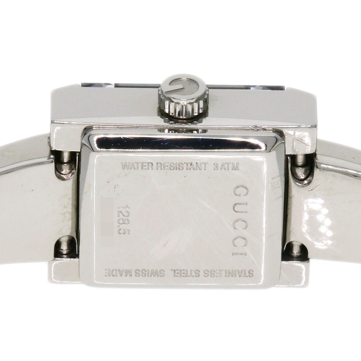 GUCCI Square face Watches 128.5 Stainless Steel/Stainless Steel Ladies